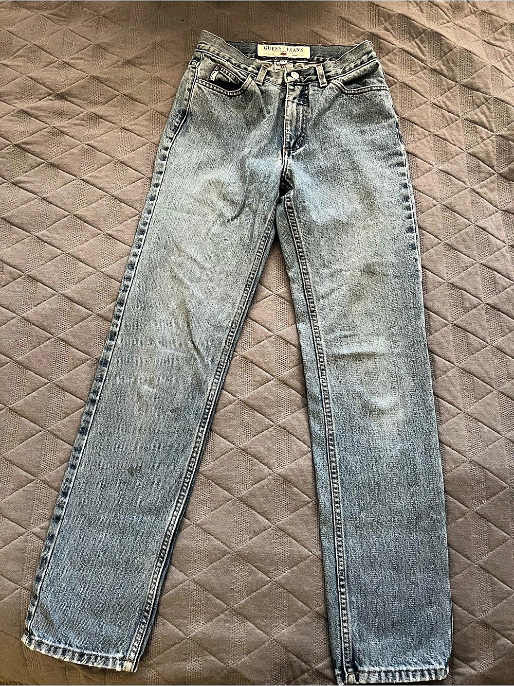 Vintage GUESS Jeans Original Fit Straight Leg Blue Jeans Size 27